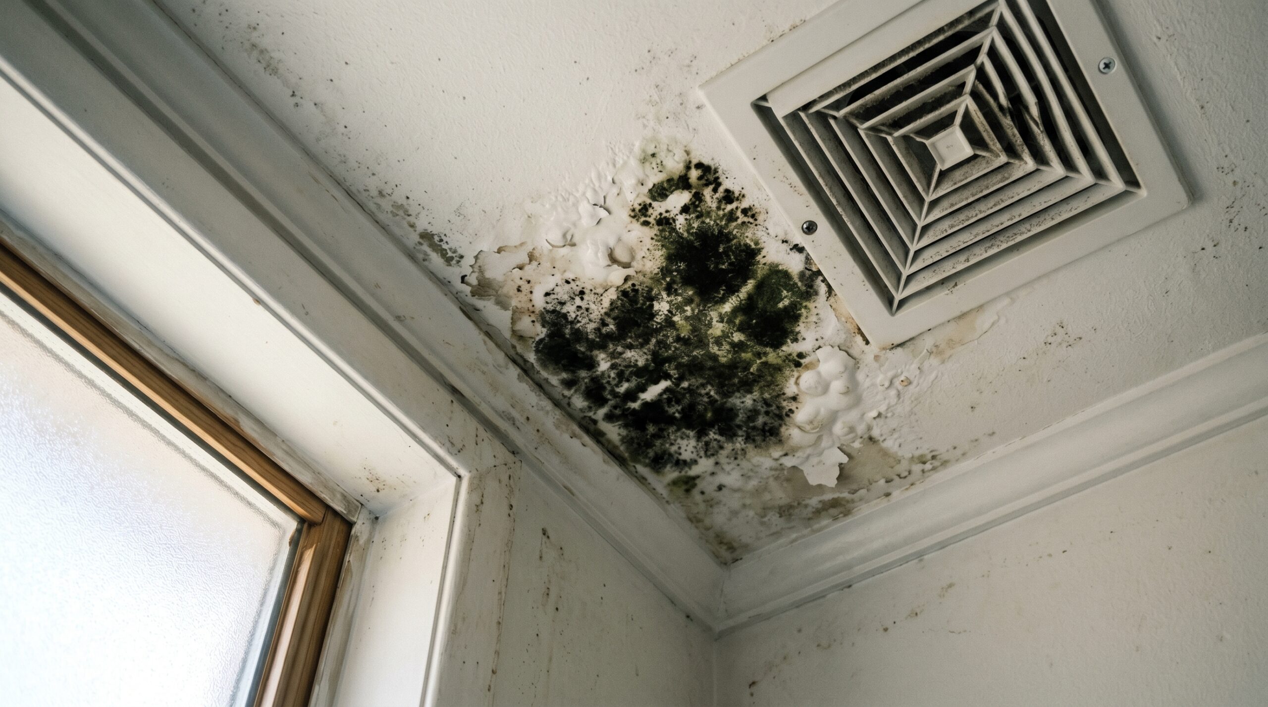 how to remove mold from bathroom ceiling